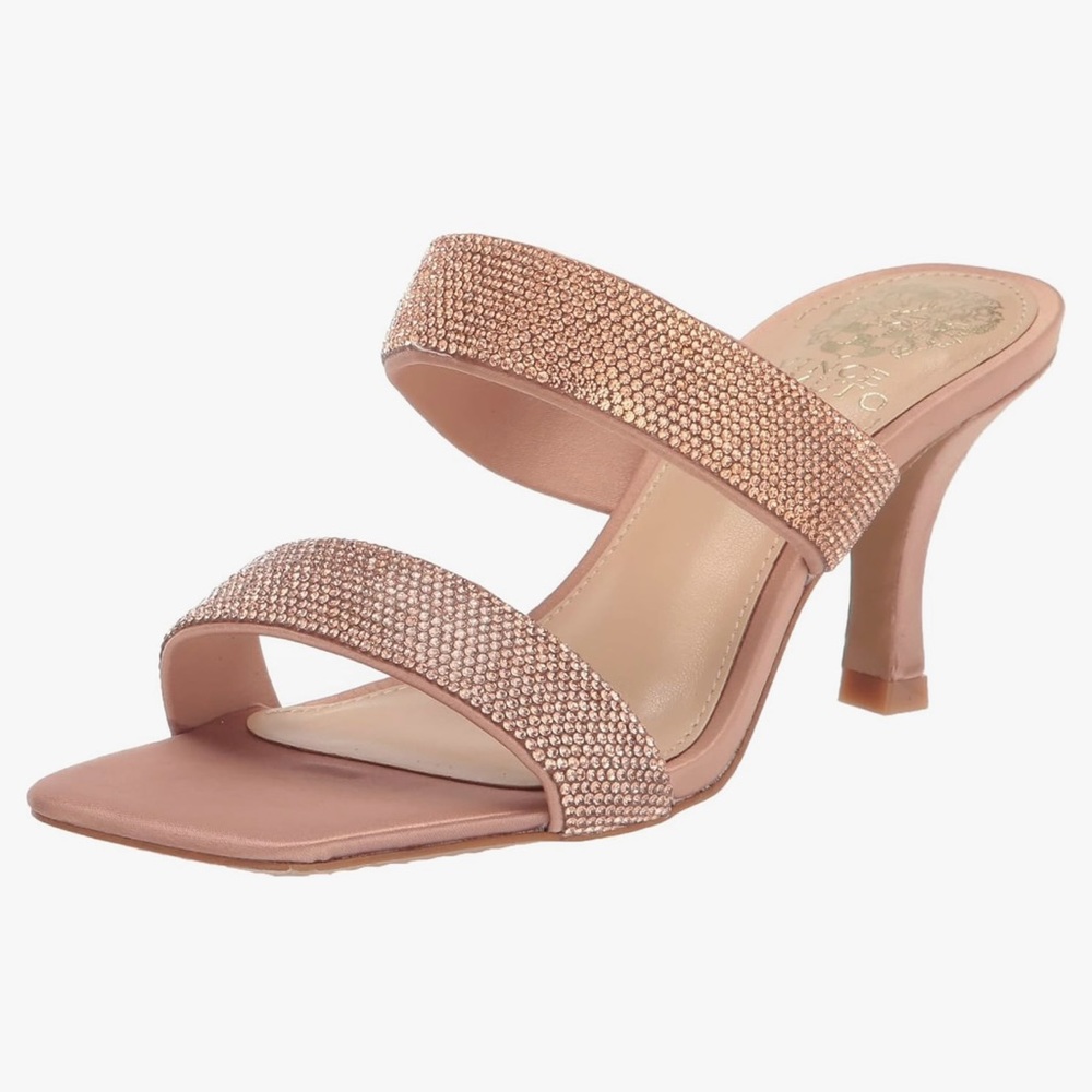 NEW Vince Camuto Aslee rose gold sandal, 7.5